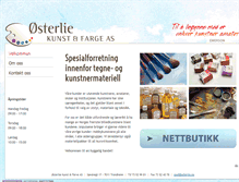 Tablet Screenshot of osterlie.no